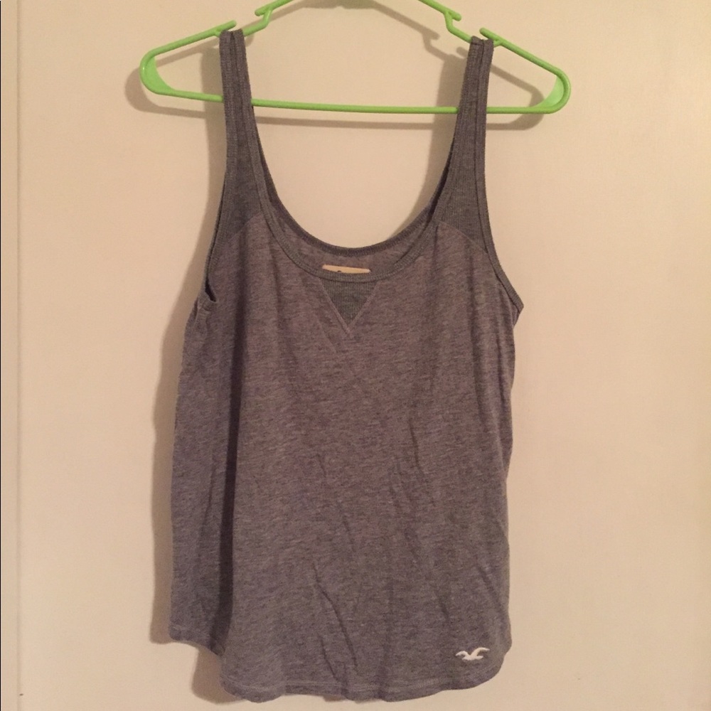 Gray loose fitting Hollister tank top